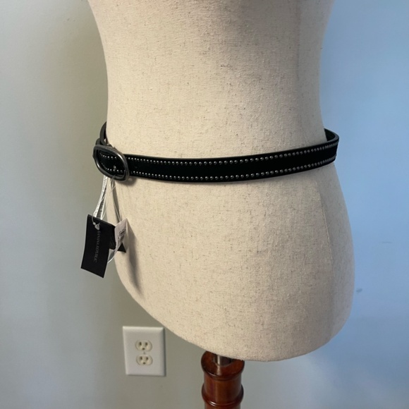 NWT Banana Republic Black Studded Suede Belt - Size S - Picture 2 of 14